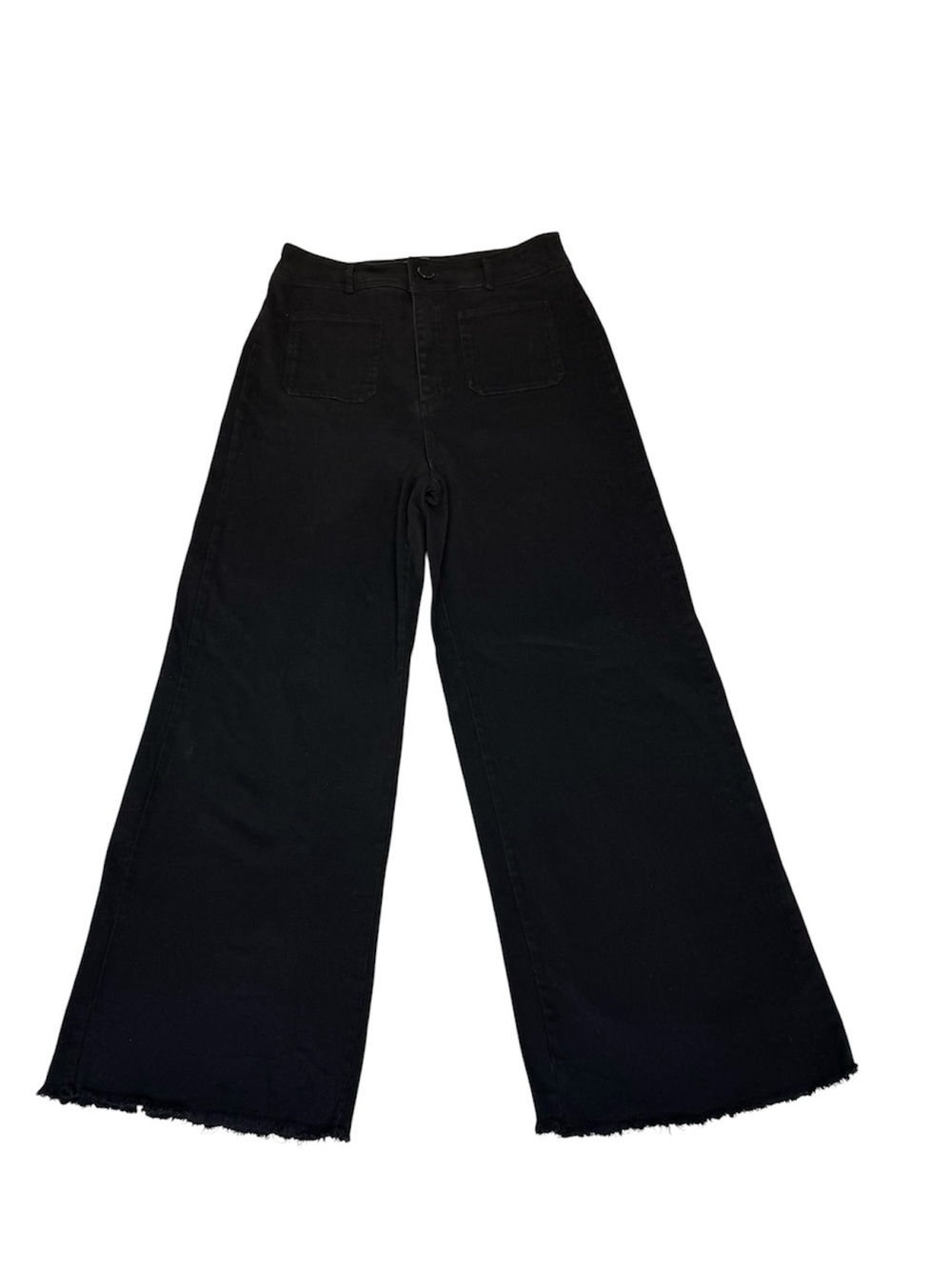 HUDSON GRAY Wide Leg Black Women's Pants Size Large.